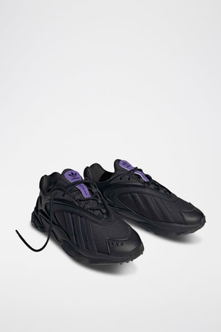 Baskets en cuir Oztral W - Noir et violet