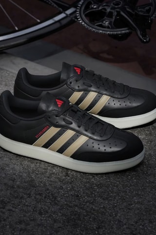 Chaussures de vélo en cuir Velosamba - Noir