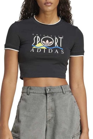 Crop top - Noir - Adidas