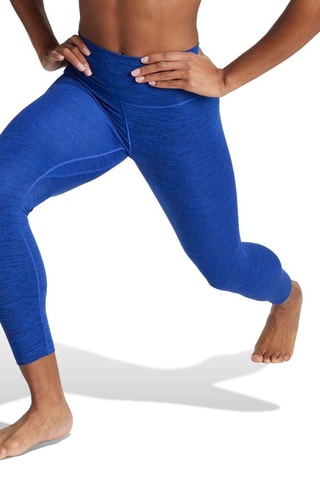 Legging d'entraînement d’entrainement taille haute All Me - Bleu chiné - Adidas