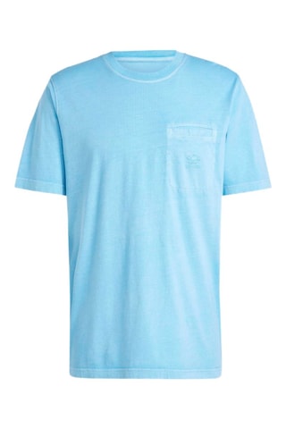 T-shirt MC Ess+ Dye Pkt T - Bleu - Adidas