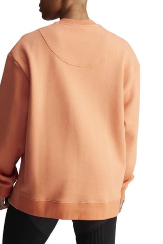 Sweat en coton biologique Stella McCartney - Corail - Adidas