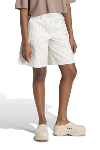 Bermuda Pinstripe - Blanc
