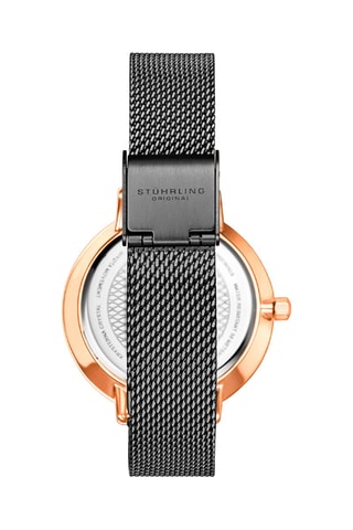 Montre à quartz en acier et diamant Symphony