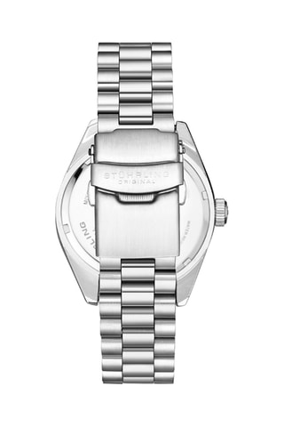 Montre à quartz en acier Symphony - Argenté et bleu marine