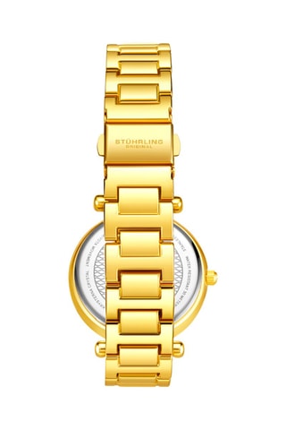 Montre à quartz en acier Symphony - Doré et noir