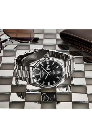 Montre à quartz en acier - Argenté