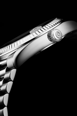 Montre à quartz en acier - Argenté