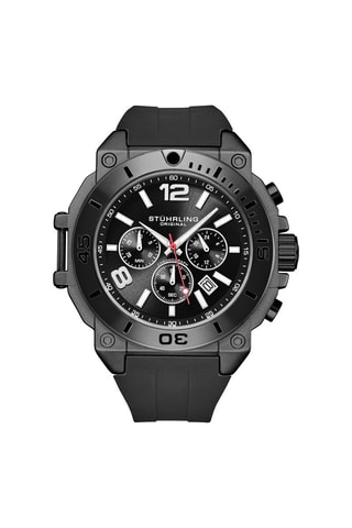 Montre à quartz en silicone - Noir