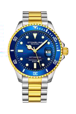 Montre automatique en acier Aquadiver - Argenté et doré