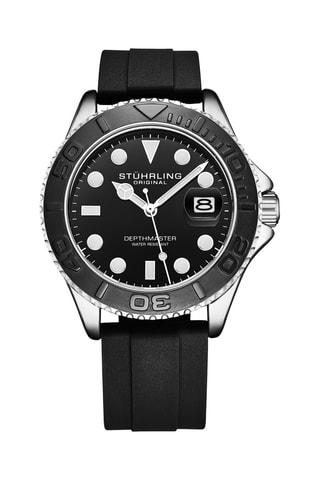 Montre à quartz en silicone - Noir