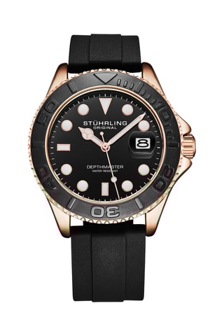 Montre à quartz en silicone - Noir