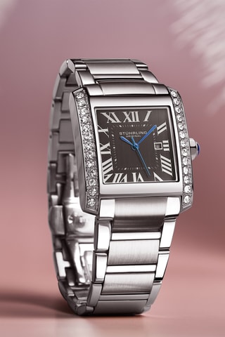 Montre à quartz en acier - Argenté