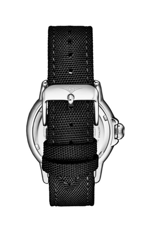 Nylon Automatisch Horloge Voyager - Zwart en Zilverkleurig