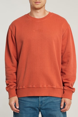 Maglia in cotone bio Washed - Arancione