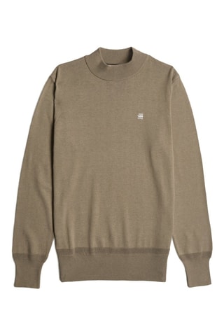 Maglia in cotone bio Core Mock - Beige