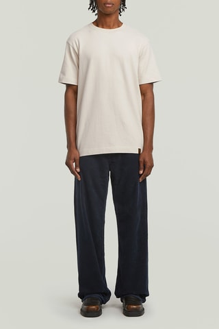 Pantaloni loose in velluto Type 96 - Navy