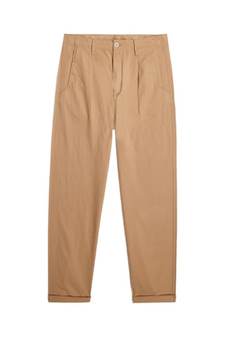 Pantaloni chino Pleated - Marrone