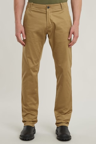 Pantaloni chino in cotone bio Mosa - Marrone chiaro