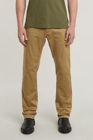 Pantaloni chino in cotone bio Mosa - Marrone chiaro