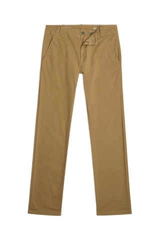 Pantaloni chino in cotone bio Mosa - Marrone chiaro