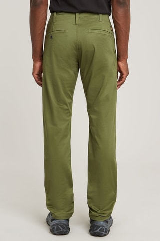 Pantaloni chino in cotone bio Mosa - Verde oliva