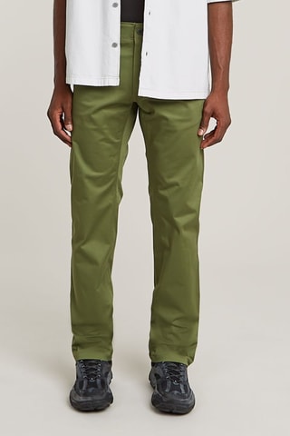Pantaloni chino in cotone bio Mosa - Verde oliva