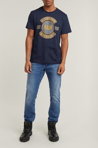 Jeans regular tapered 3301  - Blu