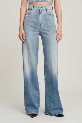 Jeans loose a vita alta Deck 2.0 - Celeste