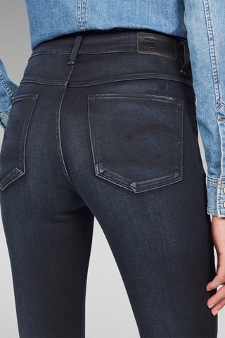 Jeans skinny a vita alta 3301 - Blu scuro