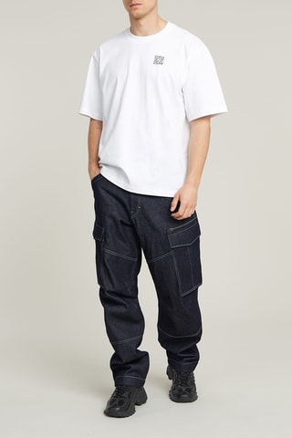 Jean cargo loose Rovic 3D - Blu scuro