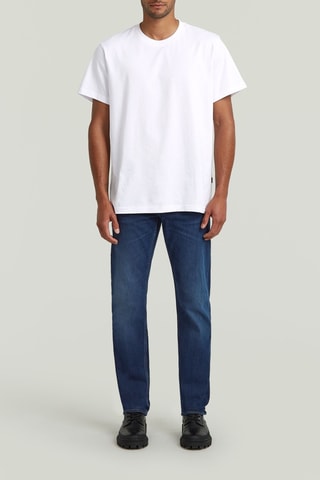 Jeans straight a vita alta Mosa - Navy