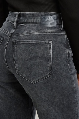 Jeans straight a vita alta Shape - Nero