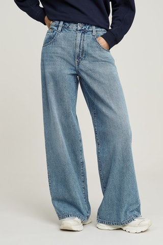 Jeans loose a vita alta Skater - Navy