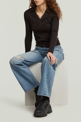 Jeans boyfriend Bowey 3D - Celeste