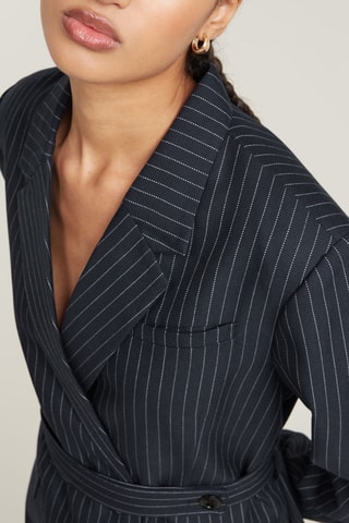 Giacca Adjustable Pinstripe - Blu notte