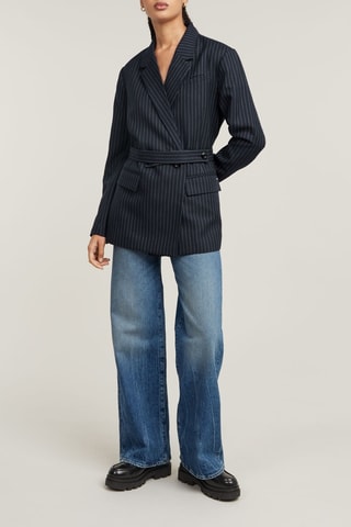 Giacca Adjustable Pinstripe - Blu notte