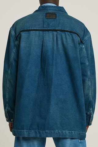 Giacca oversize in jeans Chore - Blu