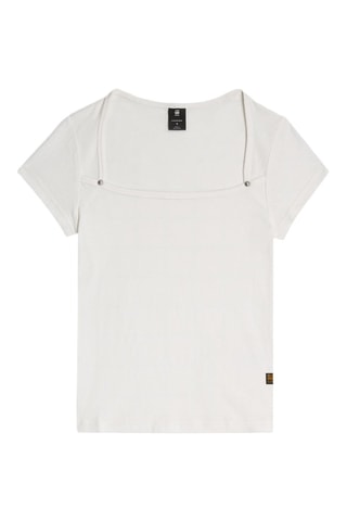 Top in cotone bio Sweat Heart - Ecrù