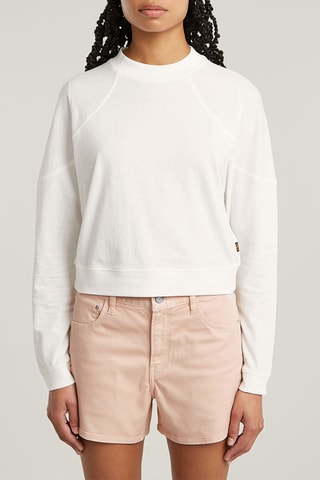 Top in cotone bio Constructed - Bianco