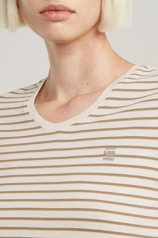 Top in cotone bio Eyben Strip - Verde scuro