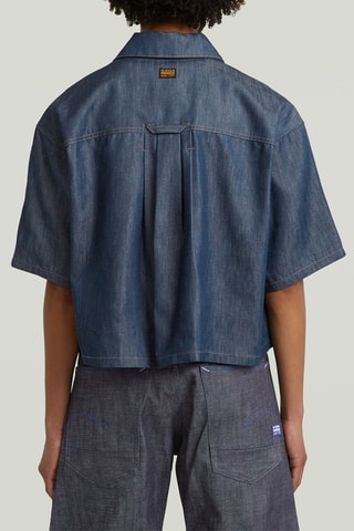 Camicia relaxed in jeans Remix - Blu