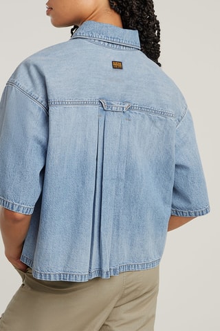 Camicia relaxed in jeans Remix - Blu