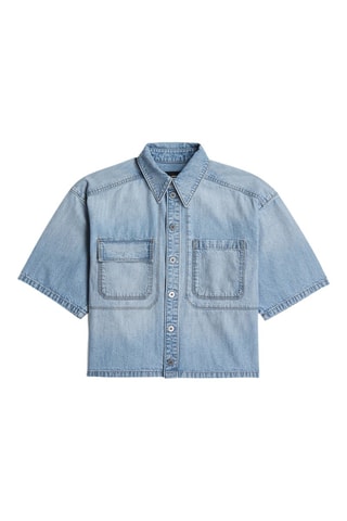 Camicia relaxed in jeans Remix - Blu