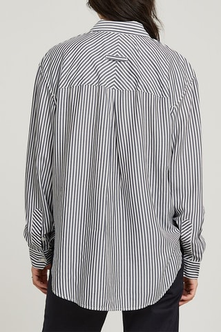 Camicia loose Boyfriend - Blu elettrico