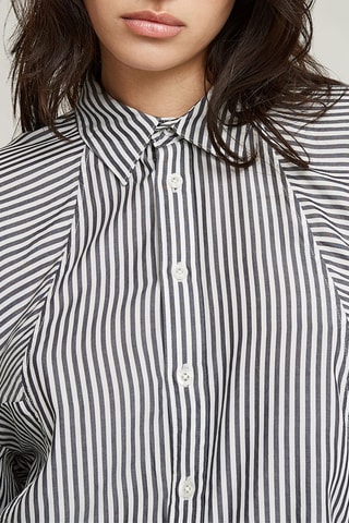 Camicia larga Macro Balloon - Nero