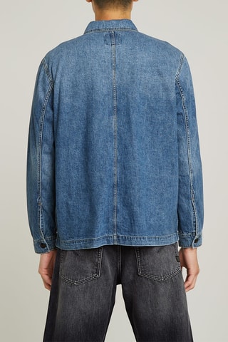 Sovracamicia regular in jeans Mosa - Navy