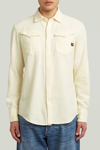 Camicia slim Arc 3d - Giallo