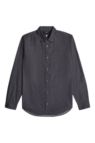 Camicia regular in jeans Clean - Grigio scuro