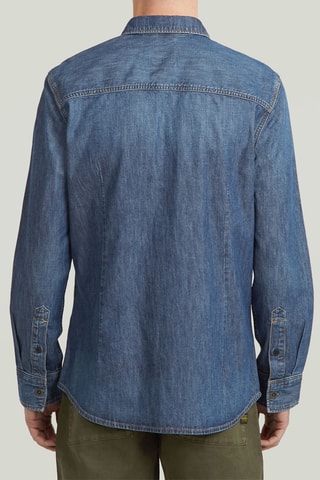 Camicia regular in jeans Clean - Navy